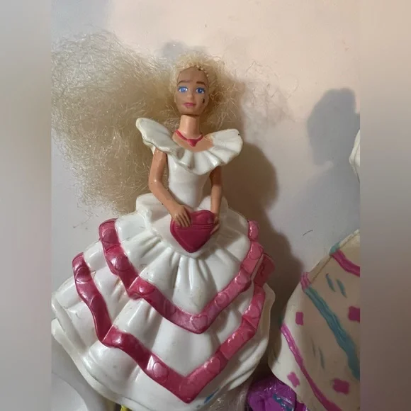 Vintage Mattel 1990’s McDonalds Barbie Happy Meal Kids Toys- Lot Of 7 - Picture 15 of 16